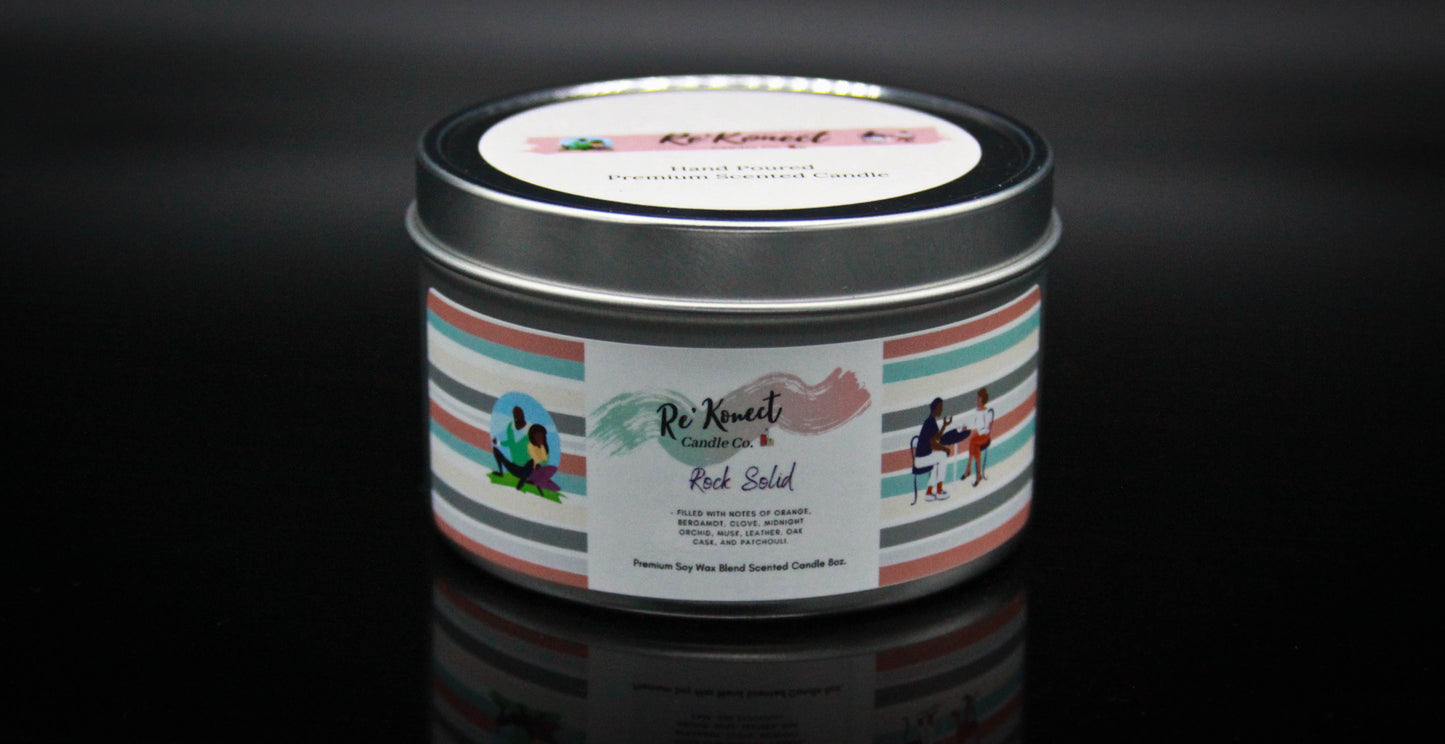 Rock Solid Soy Wax Candle 8oz