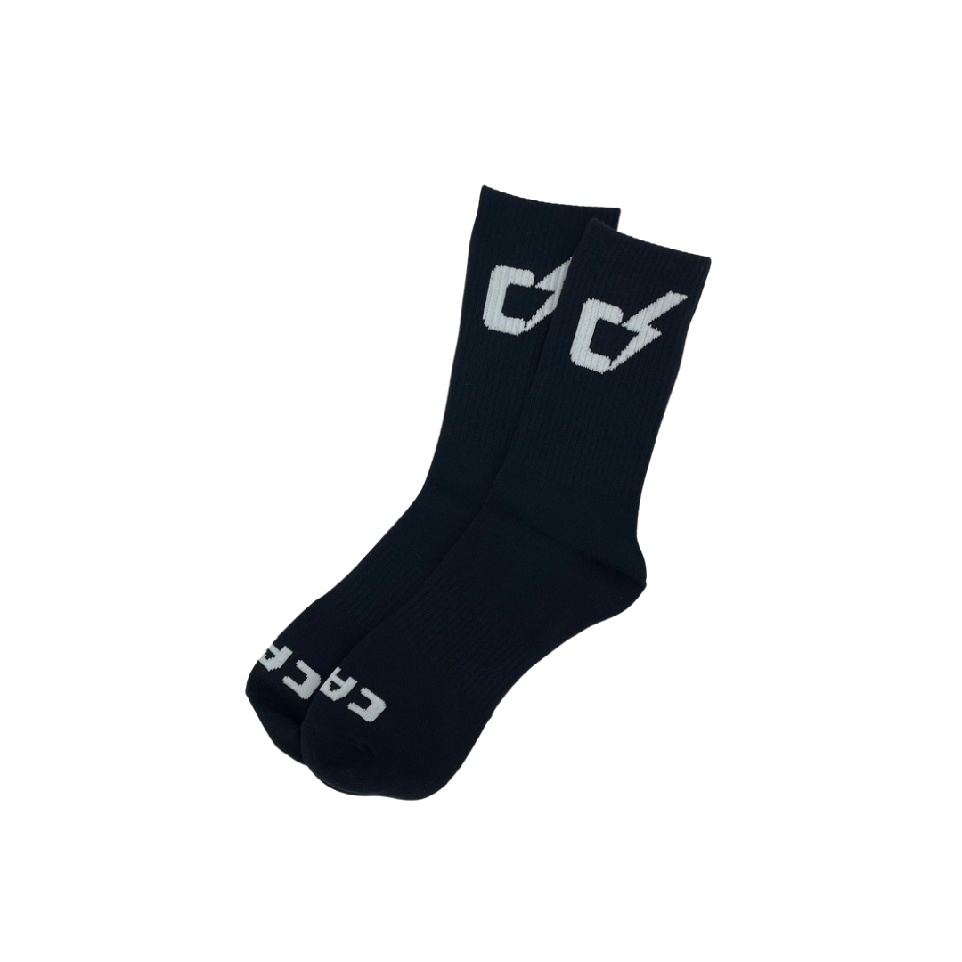 Cake Logo Crew Socks (Black)